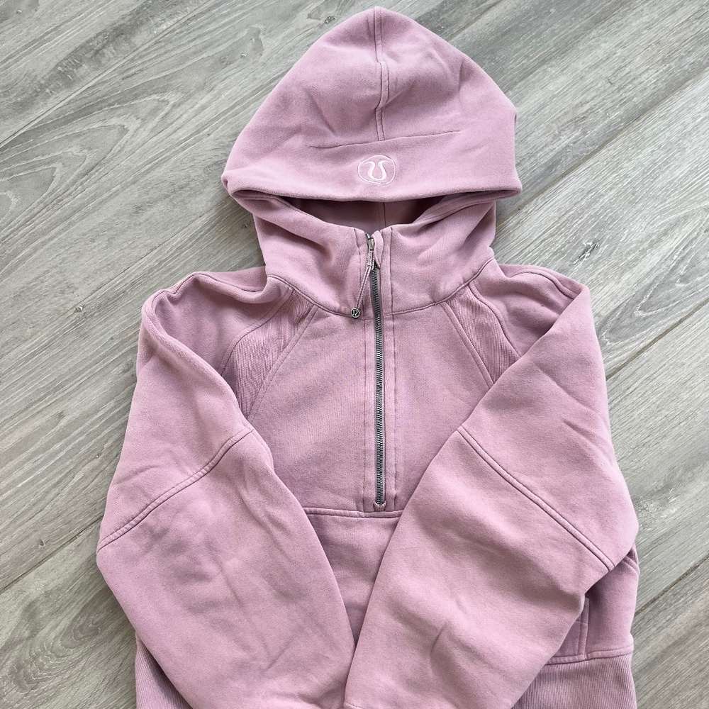 Lululemon Scuba Oversized Half-Zip Hoodie XS/SM Pink